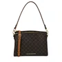 Bolsa Jorge Bischoff Feminina De Ombro Marrom Monograma JB