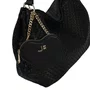 Bolsa Jorge Bischoff Feminina Grande 2 em 1 Hobo Preto Couro