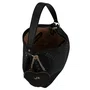 Bolsa Jorge Bischoff Feminina Grande 2 em 1 Hobo Preto Couro