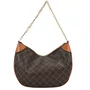 Bolsa Jorge Bischoff Feminina Hobo Marrom Monograma