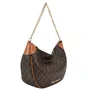 Bolsa Jorge Bischoff Feminina Hobo Marrom Monograma