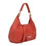 Bolsa Jorge Bischoff Feminina Ombro Laranja Lírio Couro