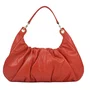 Bolsa Jorge Bischoff Feminina Ombro Laranja Lírio Couro