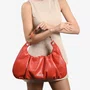 Bolsa Jorge Bischoff Feminina Ombro Laranja Lírio Couro