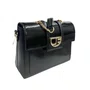 Bolsa Jorge Bischoff Feminina Preta Couro - Grande 