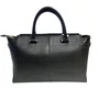 Bolsa Jorge Bischoff Feminina Preta Couro - Grande 