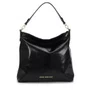 Bolsa Jorge Bischoff Feminina Preta Couro Grande