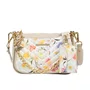 Bolsa Jorge Bischoff Feminina Transversal Infinita Florescer Off White Brulée Couro