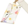 Bolsa Jorge Bischoff Feminina Transversal Infinita Florescer Off White Brulée Couro