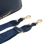 Bolsa Jorge Bischoff Feminina Tranversal Azul Marinho Couro