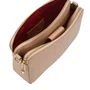 Bolsa Jorge Bischoff Feminina Tranversal Nude Couro