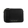 Bolsa Jorge Bischoff Feminina Tranversal Preto Couro