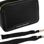 Bolsa Jorge Bischoff Feminina Tranversal Preto Couro