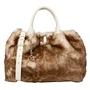Bolsa Jorge Bischoff Tote Feminina Natural Pêlo Couro