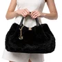 Bolsa Jorge Bischoff Tote Feminina Preto Pêlo Couro