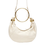 Bolsa Lança Perfume Feminina Clutch Off White Couro