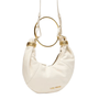 Bolsa Lança Perfume Feminina Clutch Off White Couro