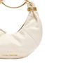 Bolsa Lança Perfume Feminina Clutch Off White Couro