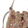 Bolsa Luiza Barcelos Feminina Bege Pedrarias - Média 
