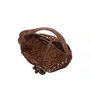 Bolsa Luiza Barcelos Feminina Café Camurça - Média