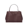 Bolsa Luiza Barcelos Feminina Café Couro - Média