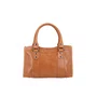 Bolsa Luiza Barcelos Feminina Caramelo Couro - Pequena 