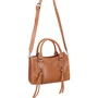 Bolsa Luiza Barcelos Feminina Caramelo Couro - Pequena 