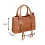 Bolsa Luiza Barcelos Feminina Caramelo Couro - Pequena 