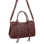 Bolsa Luiza Barcelos Feminina Marrom Couro - Grande