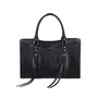 Bolsa Luiza Barcelos Feminina Preta Couro - Grande