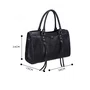 Bolsa Luiza Barcelos Feminina Preta Couro - Grande