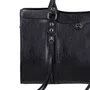 Bolsa Luiza Barcelos Feminina Preta Couro - Grande