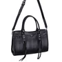 Bolsa Luiza Barcelos Feminina Preta Couro - Grande