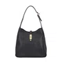Bolsa Luiza Barcelos Feminina Preta Couro - Média