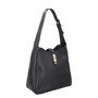Bolsa Luiza Barcelos Feminina Preta Couro - Média