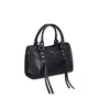 Bolsa Luiza Barcelos Feminina Preta Couro - Pequena