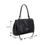 Bolsa Luiza Barcelos Feminina Preta Couro - Pequena 
