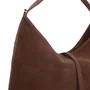 Bolsa Luiza Barcelos Femininas Hobo Café Camurça - Média
