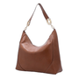 Bolsa Luz da Lua Feminina Hobo Extra Grande  Âmbar Couro