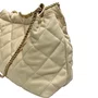 Bolsa Luz da Lua Feminina Matelassê Mafim Couro - Grande