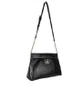 Bolsa Luz da Lua Feminina Preto Couro Verniz