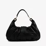 BolsaJorge Bischoff Feminina  Ombro Preto Couro