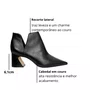 Bota Carrano Feminina Salto Wave Preto Couro