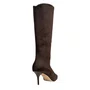 Bota Carrano Feminina Unique Cano Longo Pelo Marrom Dark Brown