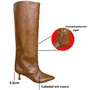Bota Cecconello Feminina Cano Longo Cinamon Couro