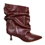 Bota Cecconello Feminina Slouchy Cognac Couro
