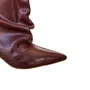 Bota Cecconello Feminina Slouchy Cognac Couro