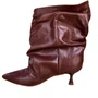 Bota Cecconello Feminina Slouchy Cognac Couro