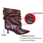 Bota Cecconello Feminina Slouchy Cognac Couro