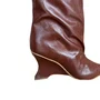 Bota Cecconello Slouchy Feminina Cognac Couro 